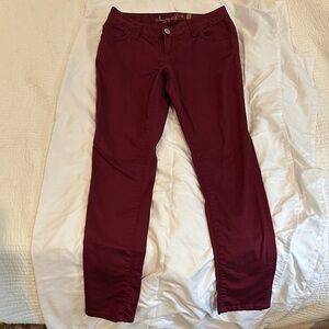 American Rag Wine Red Curvy Jeans
